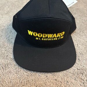 Woodward Black Cap with Yellow Logo